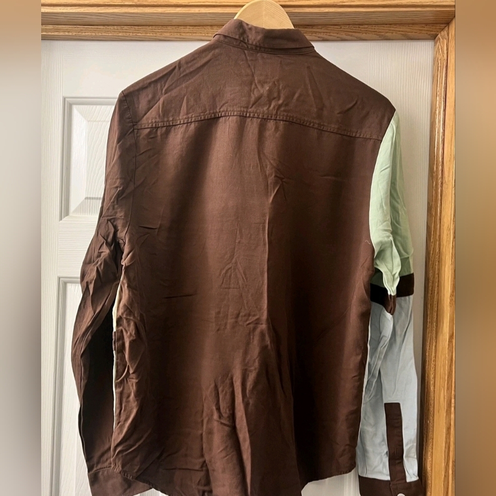 Golf Wang Colorblock Will Button Down Shirt Mens Medium - Picture 3 of 3